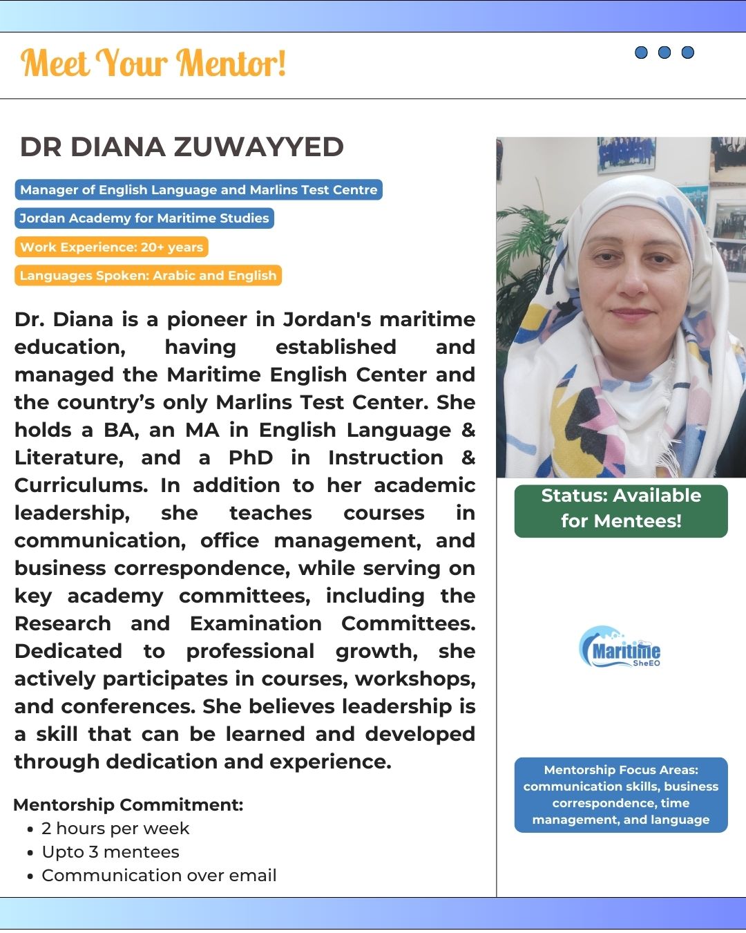 Dr Diana Zuwayyed